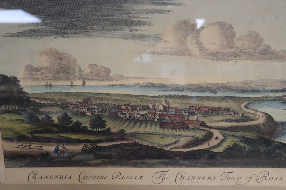 A pair of coloured engravings, Views of Innerness and Ross, 27 x 43cm